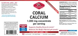 Label for Coral Calcium