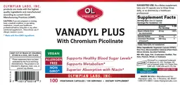 Label for Vanadyl Plus with Chromium Picolinate
