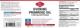 Label for Evening Primrose Oil 1,300 mg