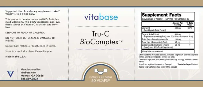 Label for Tru-C BioComplex