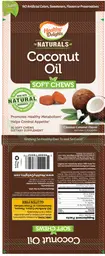 Label for Coconut Oil Soft Chews Coconut Caramel Flavor