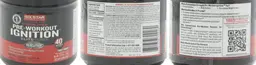 Label for Pre-Workout Ignition Elite Series Fruit Punch
