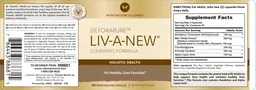 Label for Detoxapure Liv-A-New Cleansing Formula