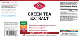 Label for Green Tea Extract