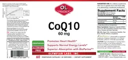 Label for CoQ10 60 mg