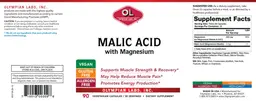 Label for Malic Acid with Magnesium