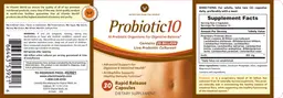 Label for Probiotic 10