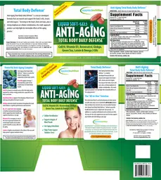 Label for Anti-Aging Total Body Daily Defense