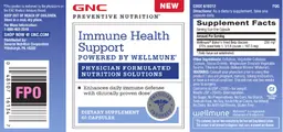 Label for Immune Health Support