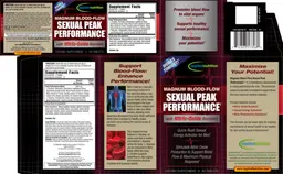 Label for Magnum Blood-Flow Sexual Peak Performance