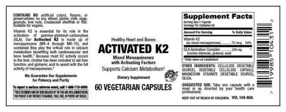 Label for Activated K2