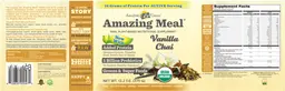 Label for Amazing Meal Vanilla Chai