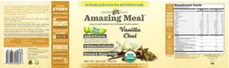 Label for Amazing Meal Vanilla Chai