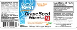 Label for Grape Seed Extract With MegaNatural-BP