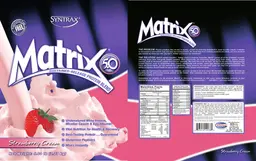 Label for Matrix 5.0 Strawberry Cream