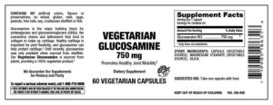 Vegetarian Glucosamine 750 mg