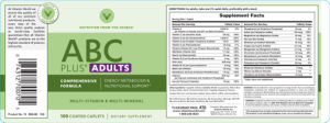 Label for ABC Plus Adults