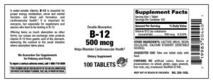 B-12 500 mcg