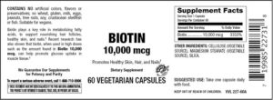 Biotin 10,000 mcg