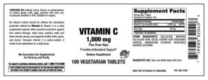 Vitamin C 1,000 mg Plus Rose Hips
