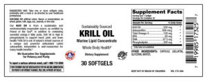 Label for Krill Oil