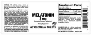 Melatonin 3 mg