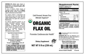 Organic Flax Oil
