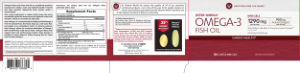 Label for Omega-3 Fish Oil 1,290 mg