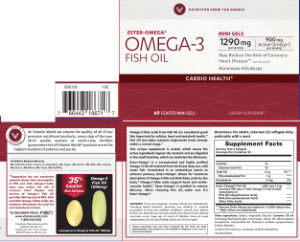 Label for Omega-3 Fish Oil 1290 mg