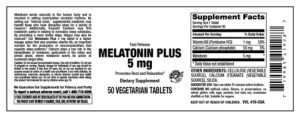Melatonin Plus 5 mg
