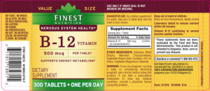 B-12 Vitamin 500 mcg