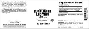Sunflower Lecithin 2,000 mg