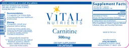 Carnitine 500 mg