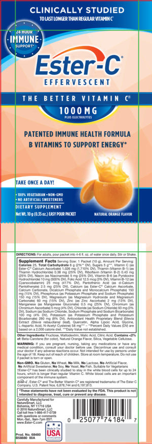 Ester-C Effervescent 1000 mg Natural Ora