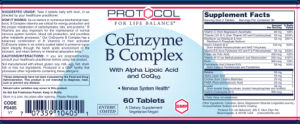 CoEnzyme B Complex With Alpha Lipoic Aci