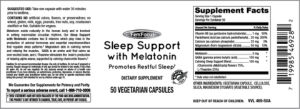 Sleep Support With Melatonin