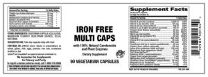 Iron Free Multi Caps