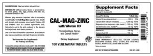 Cal-Mag-Zinc With Vitamin D3