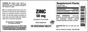Zinc 50 mg