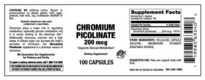 Chromium Picolinate 200 mcg