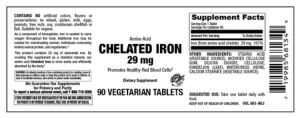 Chelated Iron 29 mg