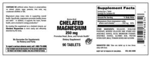 Chelated Magnesium 250 mg