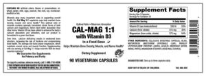 Cal-Mag 1:1 With Vitamin D3
