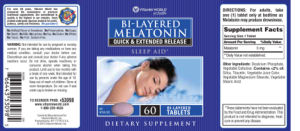 Bi-Layered Melatonin Quick & Extended Re
