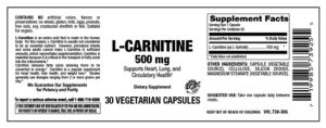 L-Carnitine 500 mg