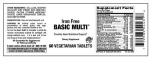 Iron Free Basic Multi