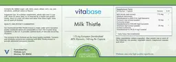 Label for Milk Thistle 175 mg