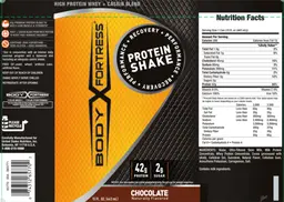Label for Protein Shake Chocolate