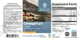 Label for OmegaPure Liquid Natural Orange Flavor