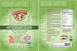 Label for Antioxidant Blend